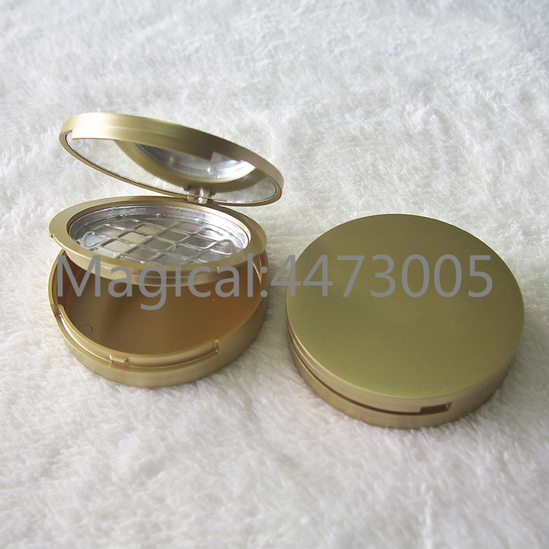 20pcs/lot Empty 59mm Gold Cosmetic Double Layer Compact Case Makeup DIY Refillable Container Box with Aluminum Pan Mirror
20pcs/lot Empty 59mm Gold Cosmetic Double Layer Compact Case Makeup DIY Refillable Container Box with Aluminum Pan Mirror