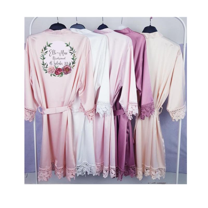 custom bridesmaid initial robe Wedding lace satin floral wreath dressing gown bridal party gift personalized hen night silk robe
custom bridesmaid initial robe Wedding lace satin floral wreath dressing gown bridal party gift personalized hen night silk robe
