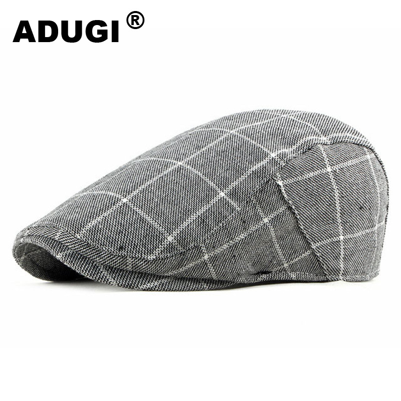 ADUGI British checked men's beret spring and summer Korean fashion simple caps women's forward caps duckbill cap tide, Sky blue
ADUGI British checked men's beret spring and summer Korean fashion simple caps women's forward caps duckbill cap tide, Sky blue
