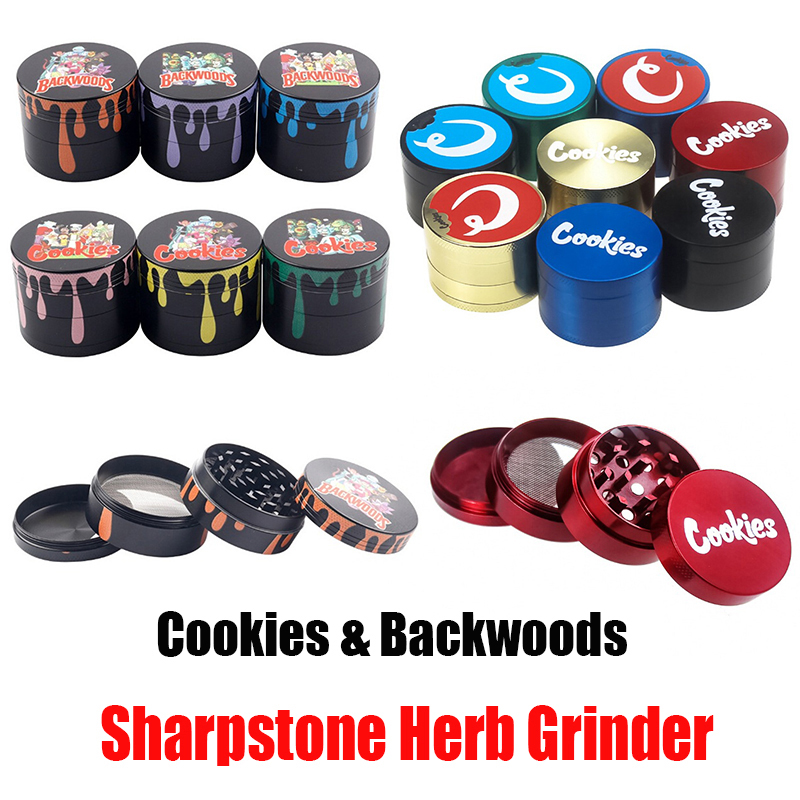 Hot Backwoods Cookies Sharpstone Herb Grinder Drop 40mm 50mm 55mm 63mm Colorful 4 Parts Layers Zinc Alloy Tobacco Smasher Crusher Hand Muler
Hot Backwoods Cookies Sharpstone Herb Grinder Drop 40mm 50mm 55mm 63mm Colorful 4 Parts Layers Zinc Alloy Tobacco Smasher Crusher Hand Muler