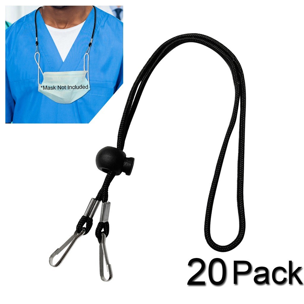 20pcs Blukle Adjustable Mask Extension Face Mask Lanyard Handy Convenient Safety Mask Rest&ear Holder Rope Hang On Neck String, Silver
20pcs Blukle Adjustable Mask Extension Face Mask Lanyard Handy Convenient Safety Mask Rest&ear Holder Rope Hang On Neck String, Silver