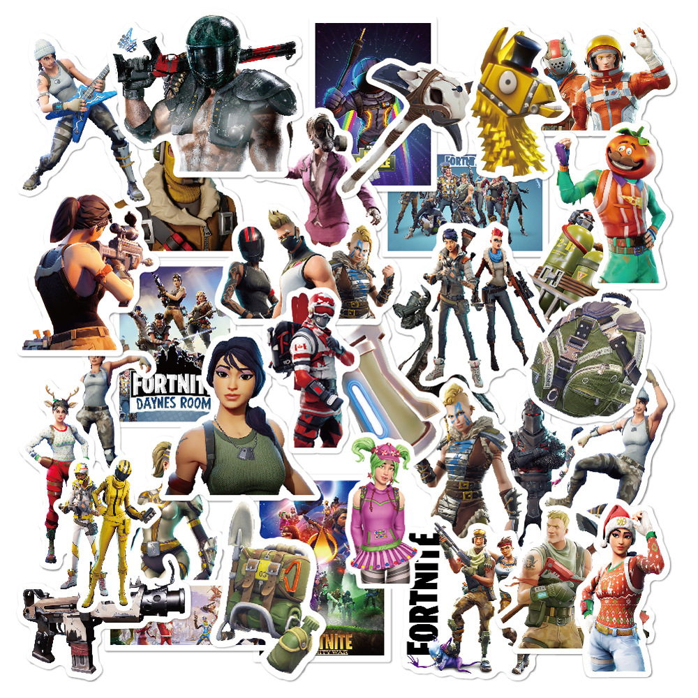 Update Waterproof Cartoon Gaming Stickers For Cars, Lage, And Skateboards - 104Pcs/Lot