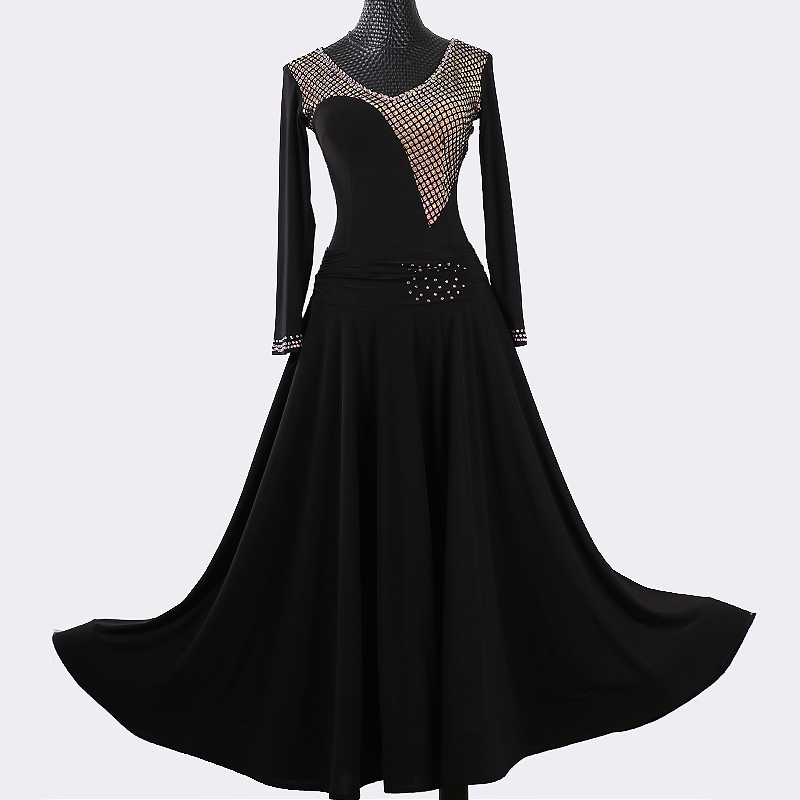 Black V-Neck Long Ballroom Dance Dress For Dancing Clothes Waltz dress Rumba dance costumes with rhinestones customized
Black V-Neck Long Ballroom Dance Dress For Dancing Clothes Waltz dress Rumba dance costumes with rhinestones customized