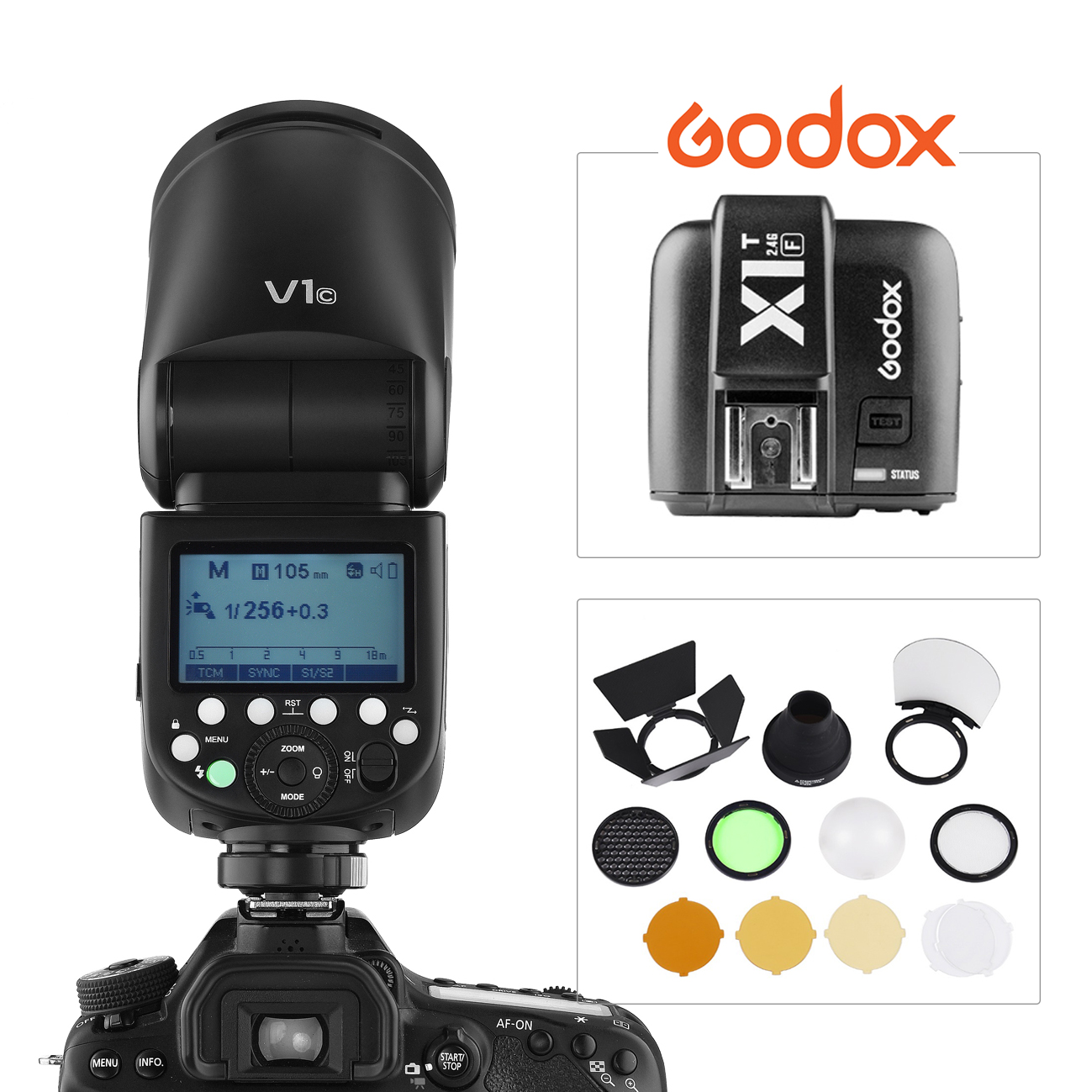 in stock! Godox V1 Flash Speedlight for Camera Round FlashL Li-ion Battery with transmitter
in stock! Godox V1 Flash Speedlight for Camera Round FlashL Li-ion Battery with transmitter