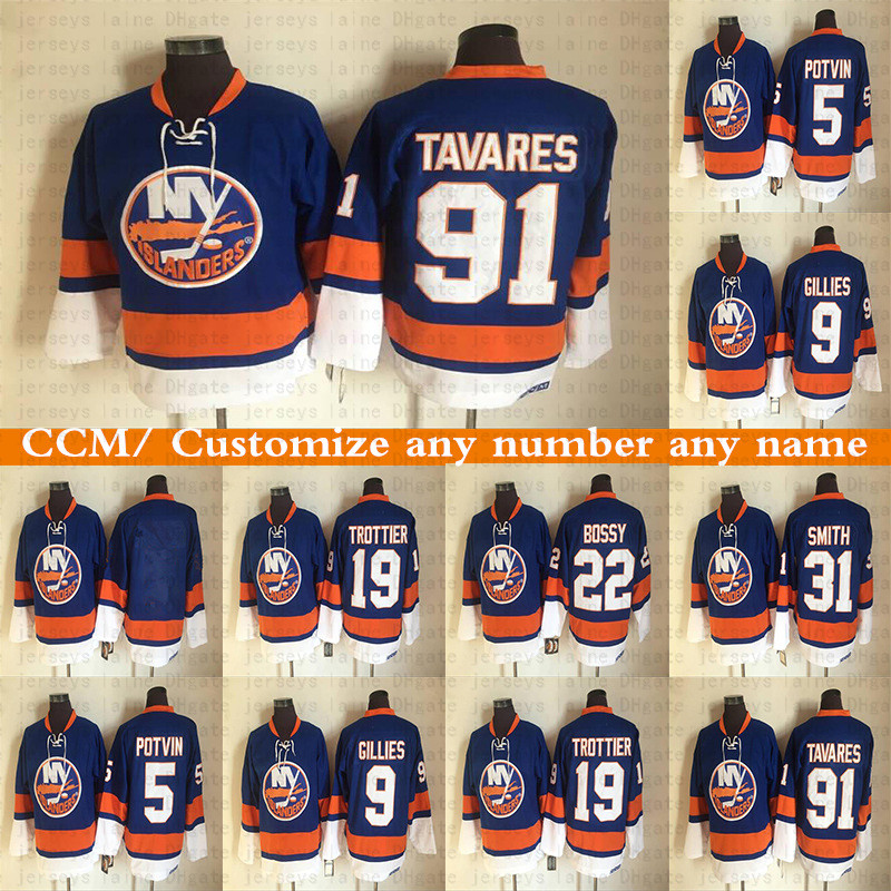 CCM New York islanders Vintage version jerseys 19 TROTTIER 91 TAVARES 9 GILLIES 5 POTVIN 31 SMITH 22 BOSSY Hockey jersey, Black;red
CCM New York islanders Vintage version jerseys 19 TROTTIER 91 TAVARES 9 GILLIES 5 POTVIN 31 SMITH 22 BOSSY Hockey jersey, Black;red
