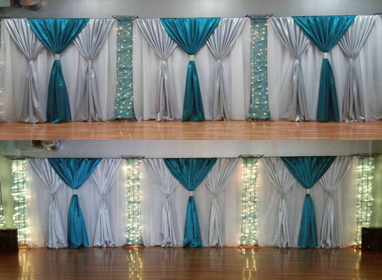 3 layers 10ft x 20ft Luxury Wedding Backdrop with beautiful Swag Wedding drape and curtain decoration
3 layers 10ft x 20ft Luxury Wedding Backdrop with beautiful Swag Wedding drape and curtain decoration