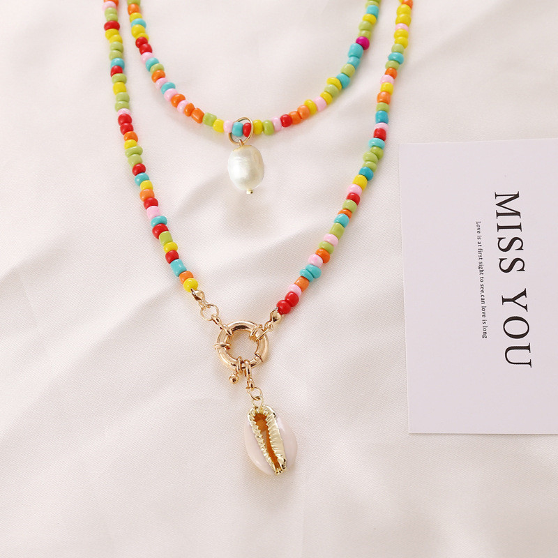 Bacolod Beauty Multicolor Acrylic Shell Pendant Neckalce for Women Pearls Bohemia Birthday Jewelry Accessories Cute Necklace
Bacolod Beauty Multicolor Acrylic Shell Pendant Neckalce for Women Pearls Bohemia Birthday Jewelry Accessories Cute Necklace