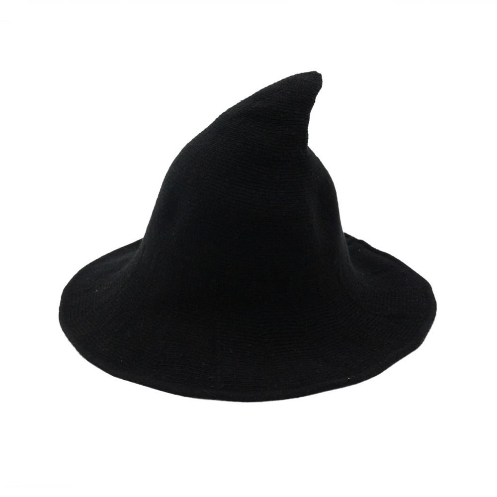 Wool Witch Magic Hat For Women Foldable Costume Cosplay Pointed Cap Knitted Bucket Fisherman Sun Hats, Black
Wool Witch Magic Hat For Women Foldable Costume Cosplay Pointed Cap Knitted Bucket Fisherman Sun Hats, Black