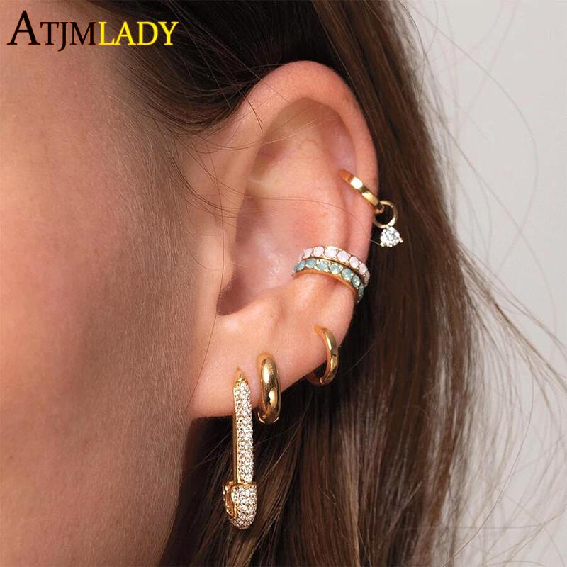 rianbow cz Earrings 2020 Crystal Round Trendy New Full Sparking Bling Jewelry Micro Pave Cz Unique Hot Safety Pin Stud Earring
rianbow cz Earrings 2020 Crystal Round Trendy New Full Sparking Bling Jewelry Micro Pave Cz Unique Hot Safety Pin Stud Earring