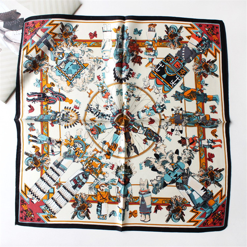 Scarves POBING 100% Pure Silk Scarf Women Hopi Camel Print Square Small Head Handkerchief Wholesale Foulards Hijab Wraps 53CM
Scarves POBING 100% Pure Silk Scarf Women Hopi Camel Print Square Small Head Handkerchief Wholesale Foulards Hijab Wraps 53CM