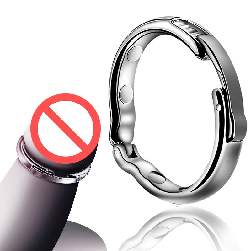 Magnet Cockrings Metal Penis Sleeve For Male Extender Penis Enlargement Penis Ring Sex Toys For Male J1456