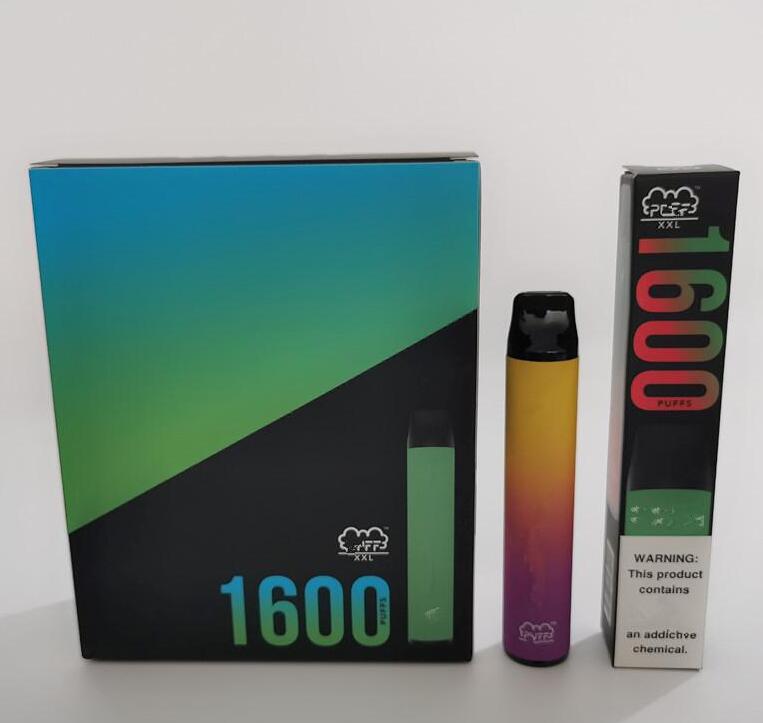 New PUFF XXL 1600 Puffs Hits Disposable Device Vape Pen Pre-filled Vapors e Cigs Cigarettes Portable System Starter Kit Vaporizers
New PUFF XXL 1600 Puffs Hits Disposable Device Vape Pen Pre-filled Vapors e Cigs Cigarettes Portable System Starter Kit Vaporizers