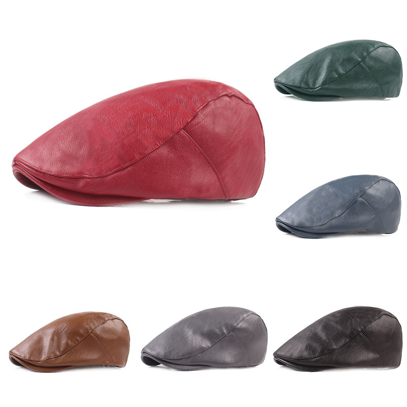 Men Warm Detective Hats Painter Caps Women Fashion Beret Hat Pu Leather Caps Youth Flat Cap Newsboy Cap Solid Color Hats, Blue
Men Warm Detective Hats Painter Caps Women Fashion Beret Hat Pu Leather Caps Youth Flat Cap Newsboy Cap Solid Color Hats, Blue