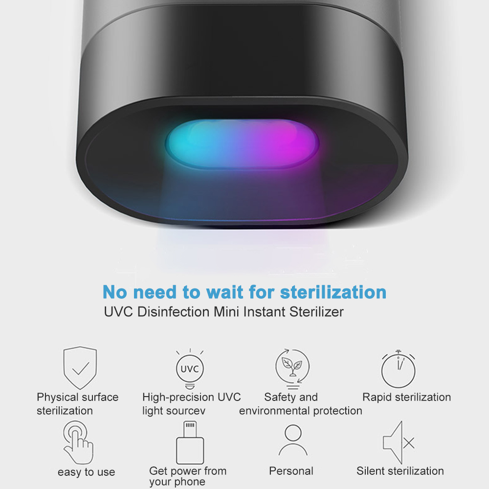Portable UVC Disinfection UV LED Light Mobile Phone USB Interface Plug Power Supply Factory OEM Wholesale 275 nm UVC Program
Portable UVC Disinfection UV LED Light Mobile Phone USB Interface Plug Power Supply Factory OEM Wholesale 275 nm UVC Program