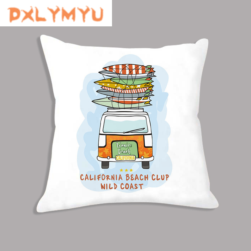Cartoon Cushion Cover Car Vacation Surf Art Printing Plush Polyester Pillow Case Decorative Home Sofa Pillow Cover 45*45cm, As picture
Cartoon Cushion Cover Car Vacation Surf Art Printing Plush Polyester Pillow Case Decorative Home Sofa Pillow Cover 45*45cm, As picture