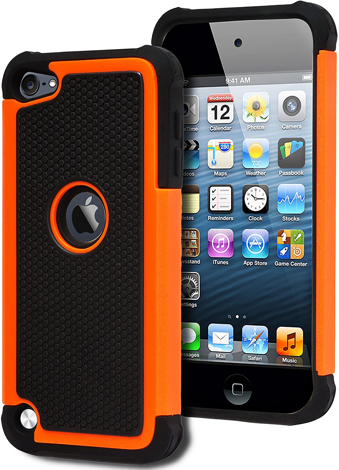 Heavy Duty Hybrid Protective Case - Soft Black Silicone Cover Case for iPod Touch 5 & Touch 6 & Touch 7
Heavy Duty Hybrid Protective Case - Soft Black Silicone Cover Case for iPod Touch 5 & Touch 6 & Touch 7