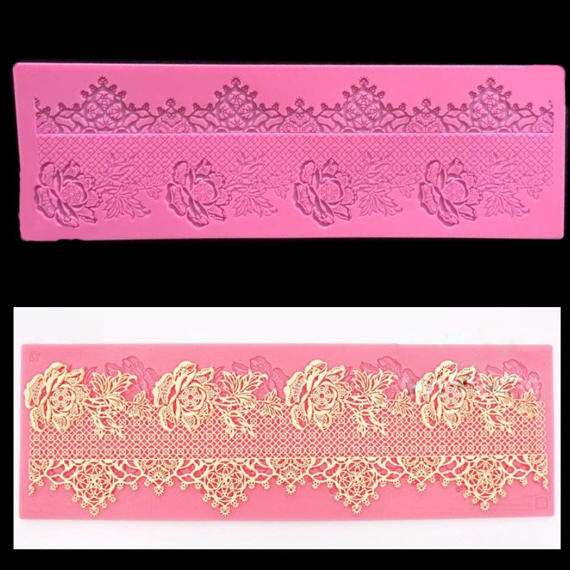 2020 Hot Sale Lace Pad Mold Silicone Fondant Lace Mould Chocolate Craft Wedding Cake Decorating Tool Border Decoration Mold
2020 Hot Sale Lace Pad Mold Silicone Fondant Lace Mould Chocolate Craft Wedding Cake Decorating Tool Border Decoration Mold