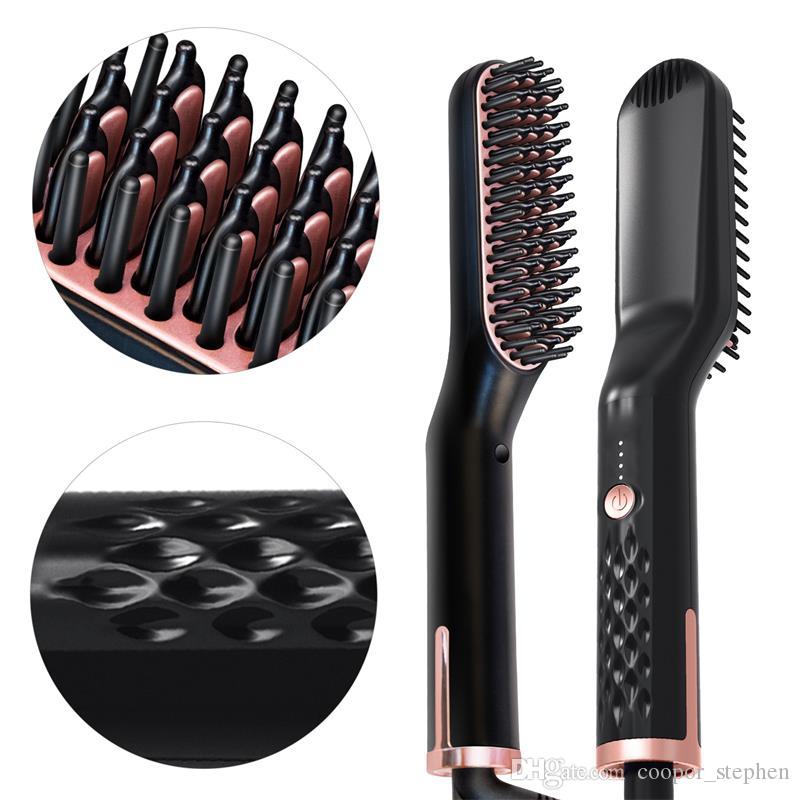 Beard Straightener Brush for Men 3 in 1 Home use 30S Heat up Electric Comb Straightening Hair Styling Tool Anti Scald design Travelling Set, Black
Beard Straightener Brush for Men 3 in 1 Home use 30S Heat up Electric Comb Straightening Hair Styling Tool Anti Scald design Travelling Set, Black