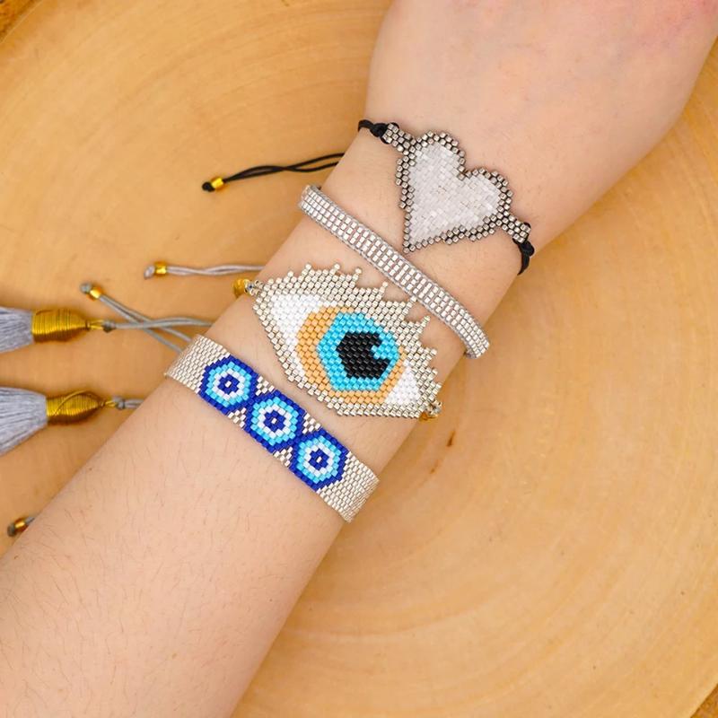ZHONGVI MIYUKI Beads Bracelet Women Tassel Turkish Evil Eye Pulseras Mujer Joyeria Heart Bracelets Armband Mexican Jewelry Gift
ZHONGVI MIYUKI Beads Bracelet Women Tassel Turkish Evil Eye Pulseras Mujer Joyeria Heart Bracelets Armband Mexican Jewelry Gift