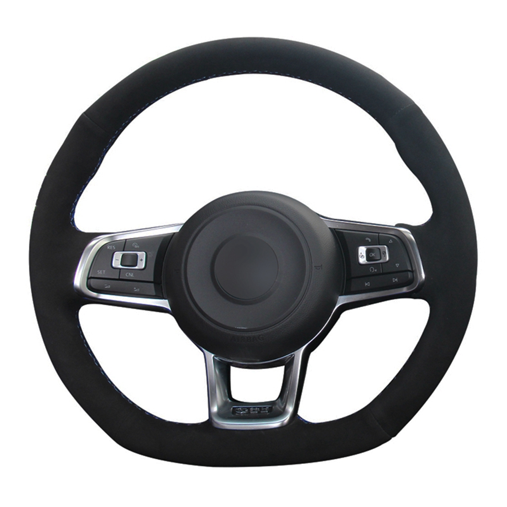 Car Steering Wheel Cover DIY Black Genuine Leather Suede For Volkswagen VW Golf 7 GTI Golf R MK7 VW Polo GTI Scirocco 2015 2016
Car Steering Wheel Cover DIY Black Genuine Leather Suede For Volkswagen VW Golf 7 GTI Golf R MK7 VW Polo GTI Scirocco 2015 2016