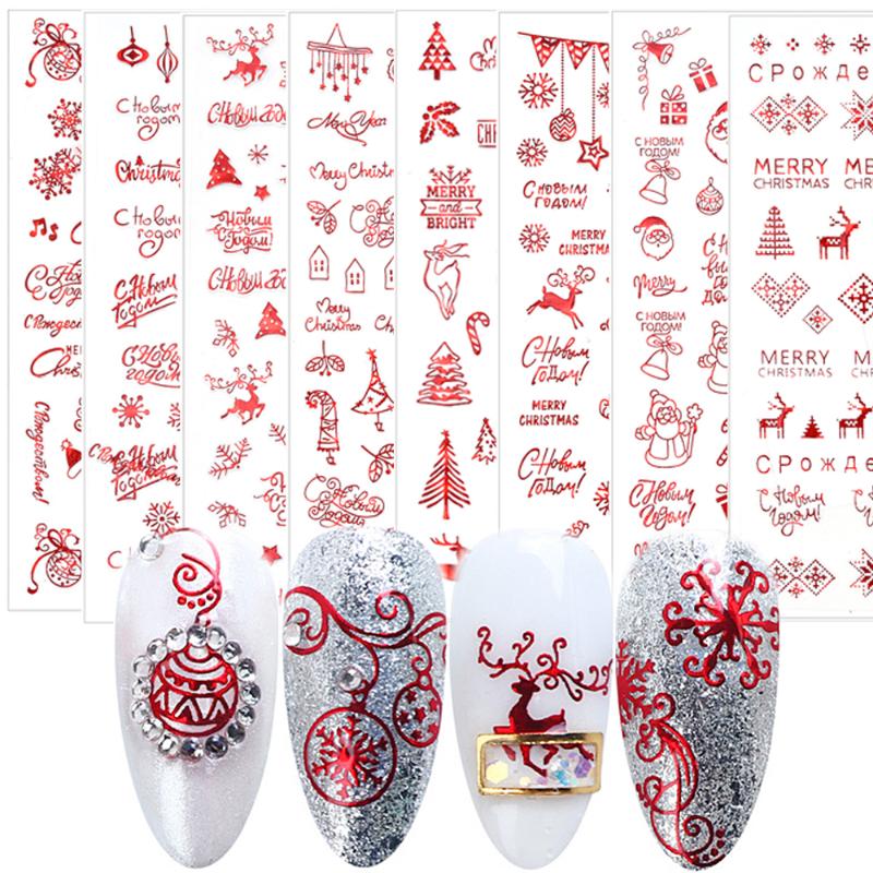 Nail Art Stickers Transfers Xmas Merry Christmas Santa Claus Collection Decor Red Snow Balloon naklejki Nail Decals na paznokcie, Hc091
Nail Art Stickers Transfers Xmas Merry Christmas Santa Claus Collection Decor Red Snow Balloon naklejki Nail Decals na paznokcie, Hc091