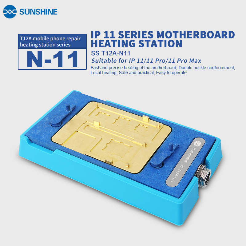 T12A-N11 3-in-1 Soldering Station Kit Motherboard Repair Tool For 11 11pro 11promax Cpu Nand Heating Disassembly Platform
T12A-N11 3-in-1 Soldering Station Kit Motherboard Repair Tool For 11 11pro 11promax Cpu Nand Heating Disassembly Platform
