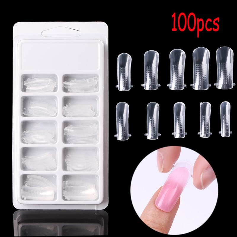 100PCS Quick Building Mold Tips Nail Dual Forms Finger Extension Nail Art UV Builder Tool Fake Tips Art, White
100PCS Quick Building Mold Tips Nail Dual Forms Finger Extension Nail Art UV Builder Tool Fake Tips Art, White