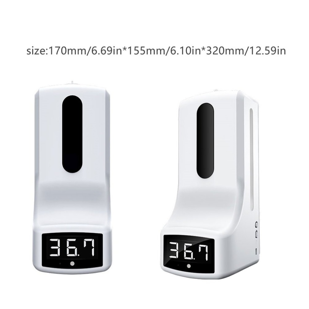 K9 Digital Infrared Thermometer Non-contact Automatic Sensor Soap Dispenser Hotel Office Bathroom Hand Free Sanitizers Machine