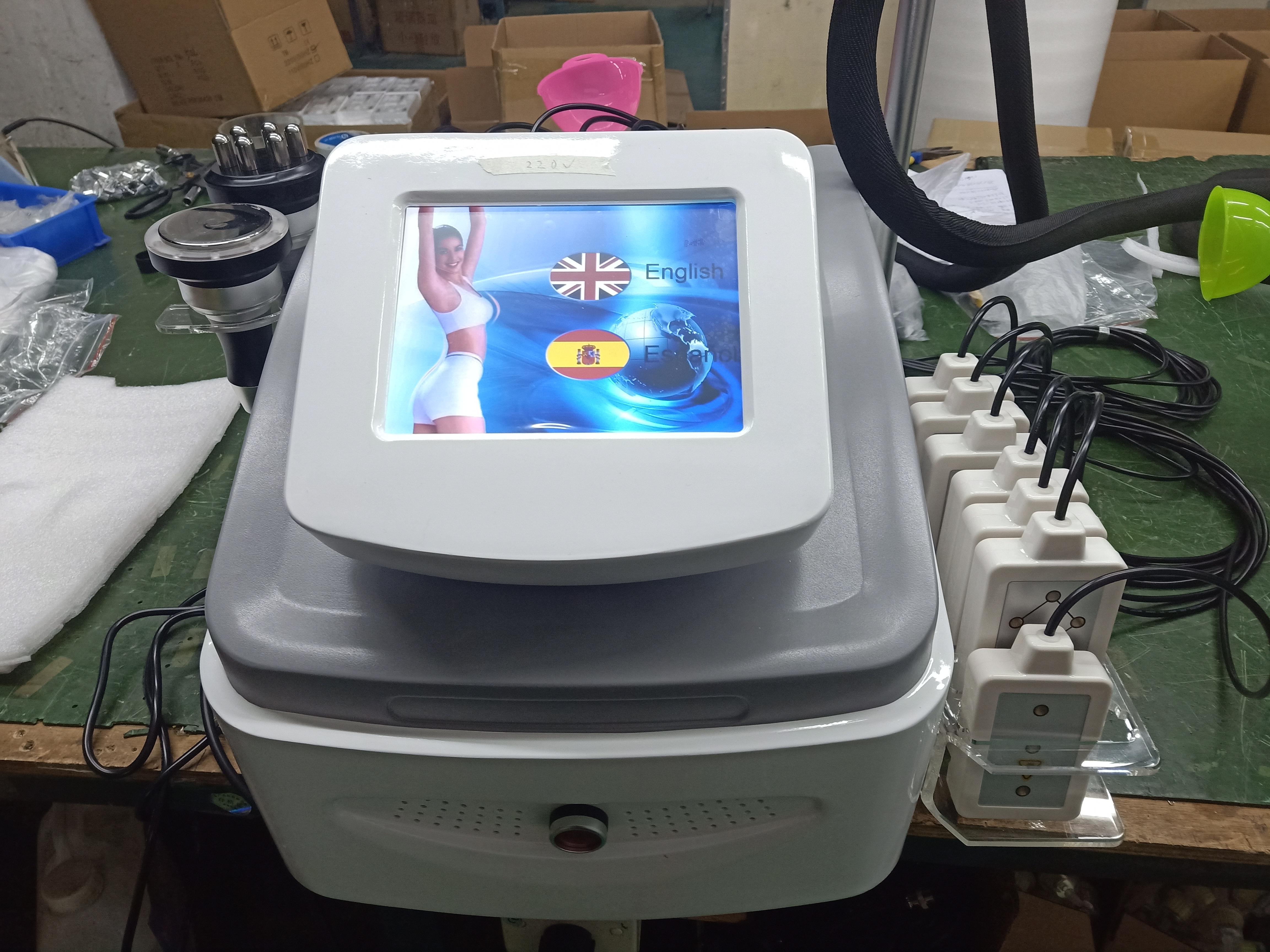 Weight loss Vacuum Lipolaser Cavitation Ultrasonic Lipolaser Slimming Fat Burning&Skin Tightening RF&40k cavitation beauty machine