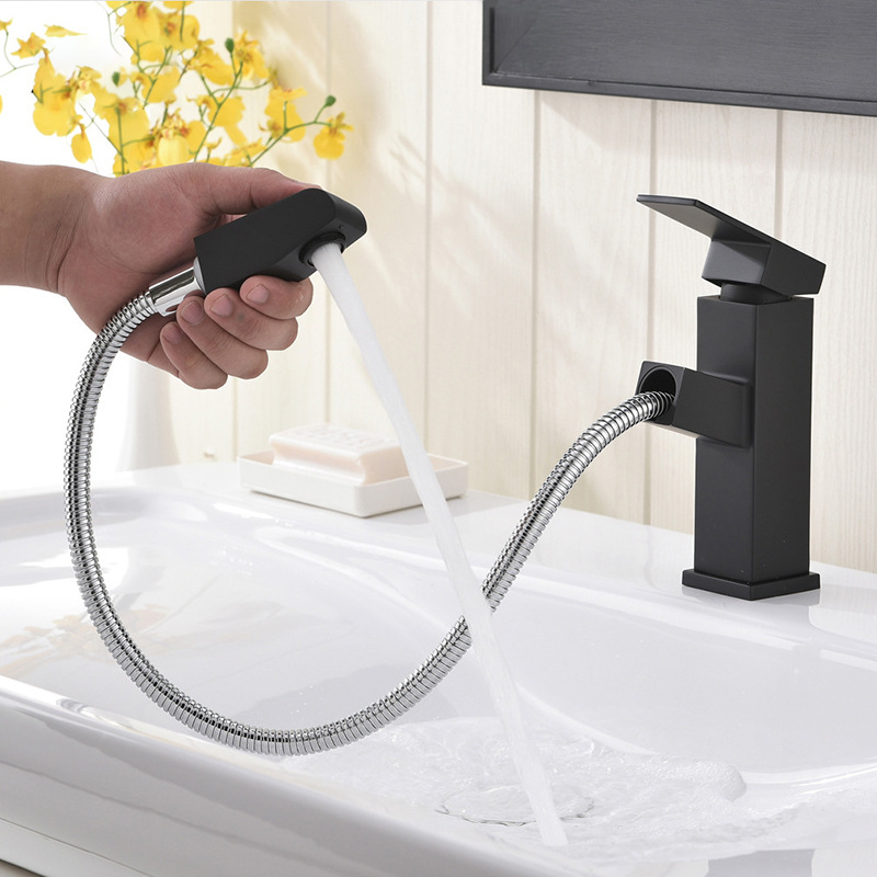 Black Basin Faucets pull out Brass sink faucet deck mounted taps Griferia bathroom waterfall basin Faucets
Black Basin Faucets pull out Brass sink faucet deck mounted taps Griferia bathroom waterfall basin Faucets
