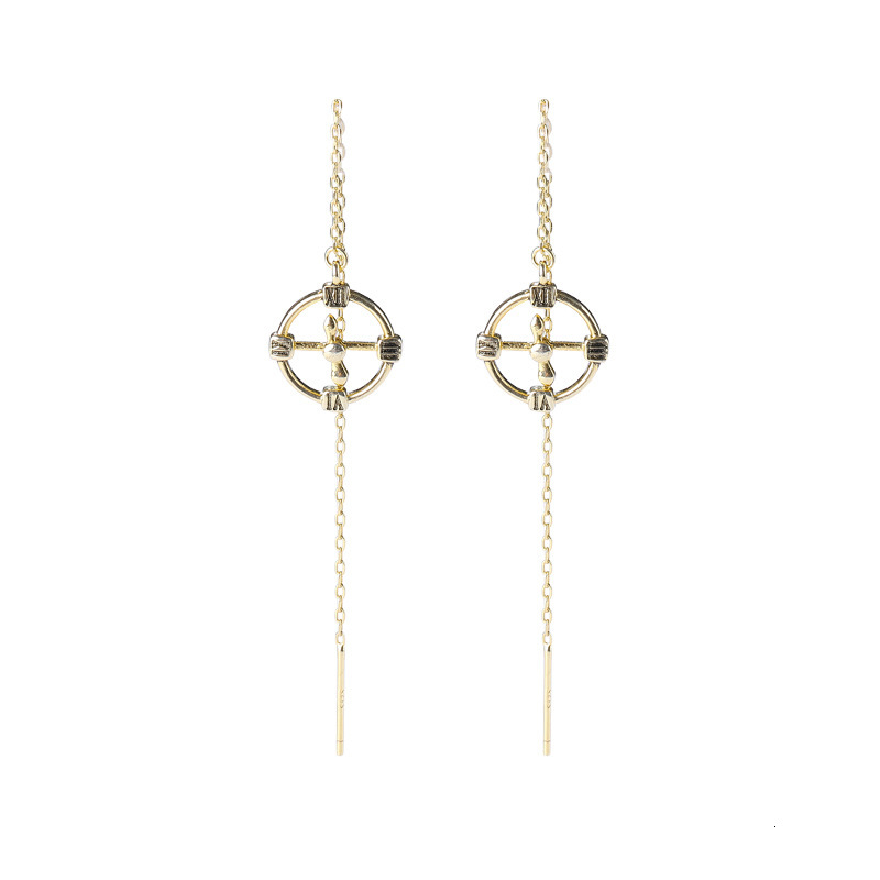 Roman Clock 925 Sterling Silver Dangle Earrings Tassels Gold Bohemian Summer Kolczyki Boucle D Oreille Earings Fashion Jewelry
Roman Clock 925 Sterling Silver Dangle Earrings Tassels Gold Bohemian Summer Kolczyki Boucle D Oreille Earings Fashion Jewelry