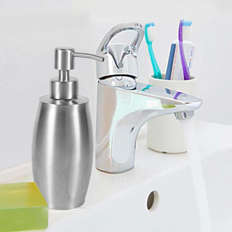 Soap Bottle 350ml Stainless Steel Hand Pumped Soap Liquid Lotion Dispenser Home Hotel Bathroom Accessory Bathroom Kitchen Tools
Soap Bottle 350ml Stainless Steel Hand Pumped Soap Liquid Lotion Dispenser Home Hotel Bathroom Accessory Bathroom Kitchen Tools