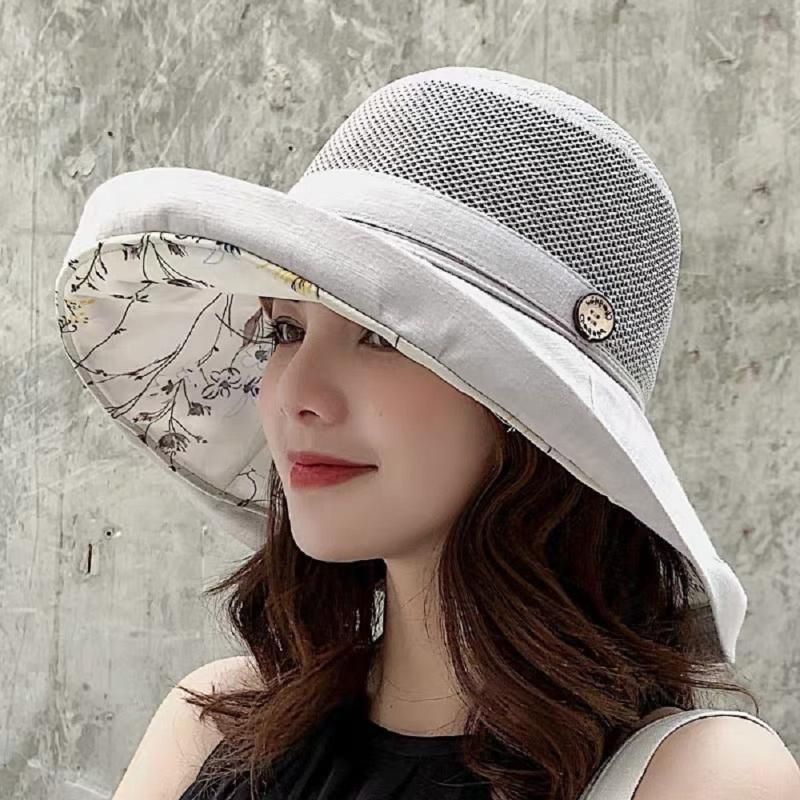 Fashion Women Sun Hats Wide Brim Mesh Fisherman Hat Summer UV Protection Bucket Hats Outdoor Foldable Cap Windproof Chin Strap, Black
Fashion Women Sun Hats Wide Brim Mesh Fisherman Hat Summer UV Protection Bucket Hats Outdoor Foldable Cap Windproof Chin Strap, Black