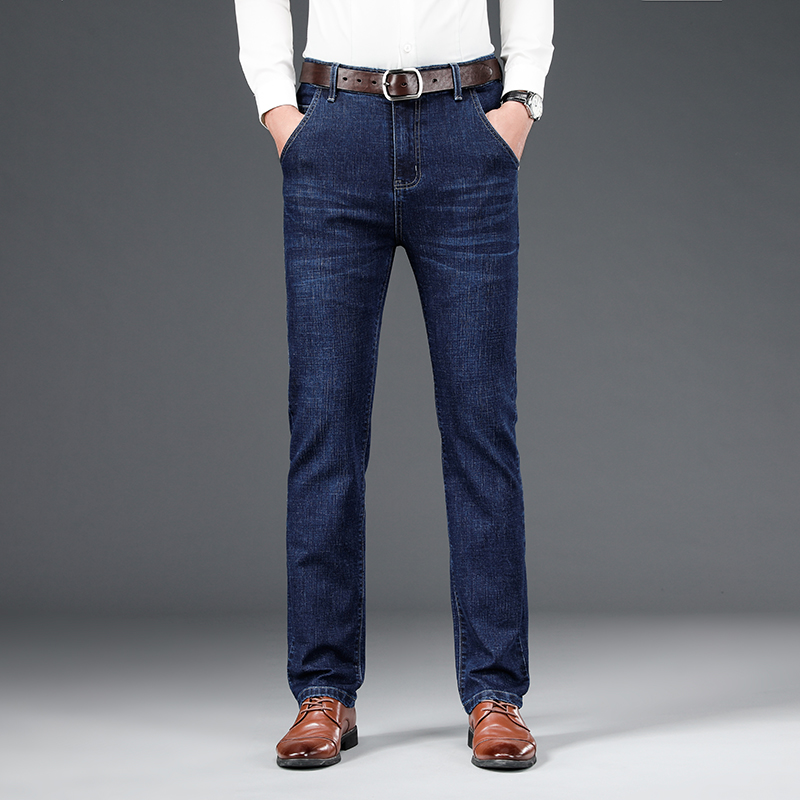 Jeans men's autumn winter business straight loose casual trousers autumn stretch slim middle-aged men's long pants Denim Pants, Blue
Jeans men's autumn winter business straight loose casual trousers autumn stretch slim middle-aged men's long pants Denim Pants, Blue