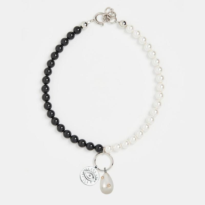 Chokers Jewelry Gift Fashion Black White Pearl Asymmetry Beads Choker Necklace Wholesale Women 2021 Evil Eye Charms Pendant
Chokers Jewelry Gift Fashion Black White Pearl Asymmetry Beads Choker Necklace Wholesale Women 2021 Evil Eye Charms Pendant