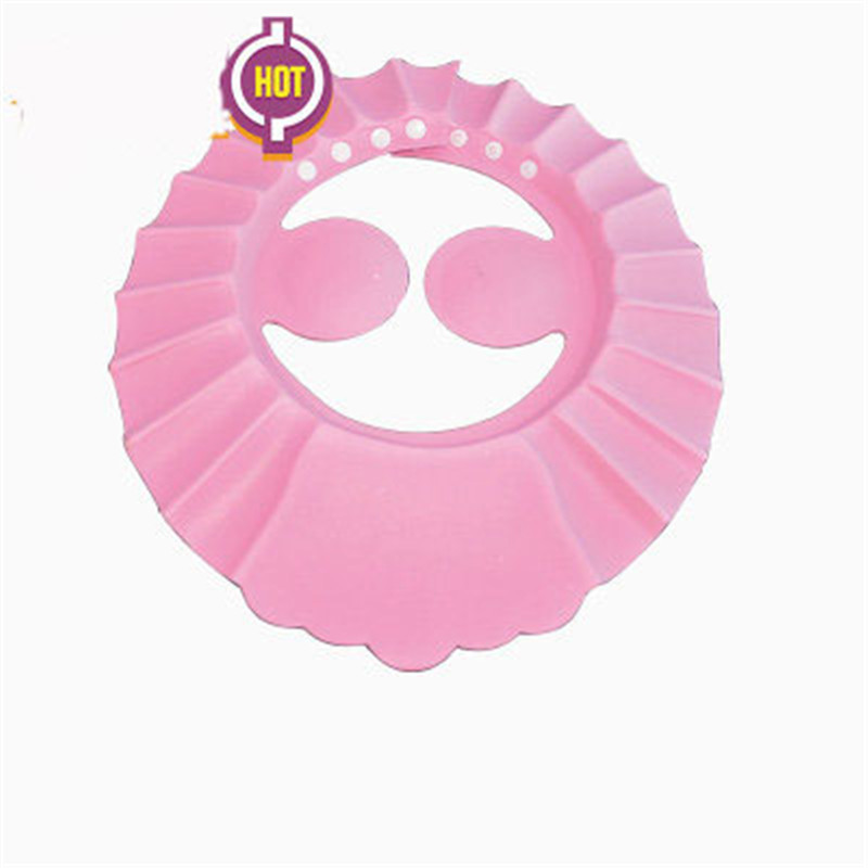 New Adjustable Baby Kids Haircut Shampoo Bath Bathing Shower Cap Hat With Ears Wash Hair Protector Eye Water-proof Splas