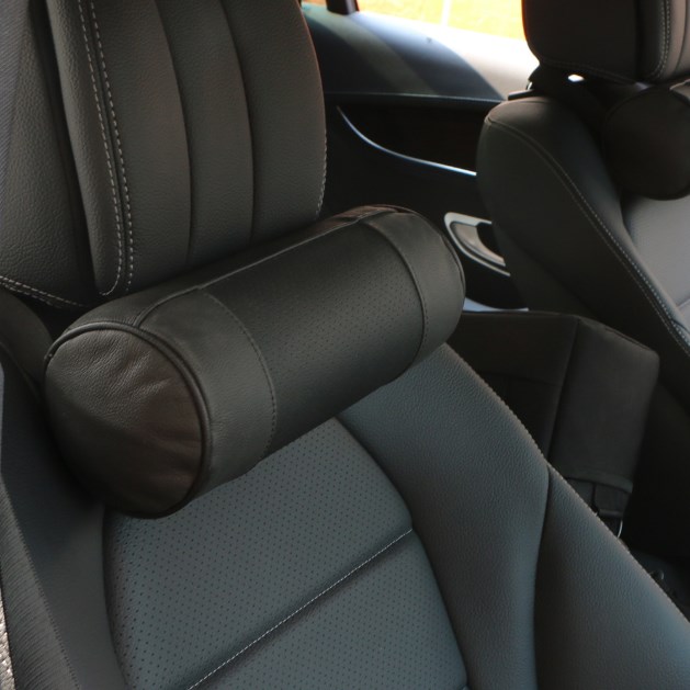 Memory Foam Car Neck Pillow/Genuine Leather Auto Cervical Round Roll Office Chair Bolster Headrest Supports Cushion Black
Memory Foam Car Neck Pillow/Genuine Leather Auto Cervical Round Roll Office Chair Bolster Headrest Supports Cushion Black
