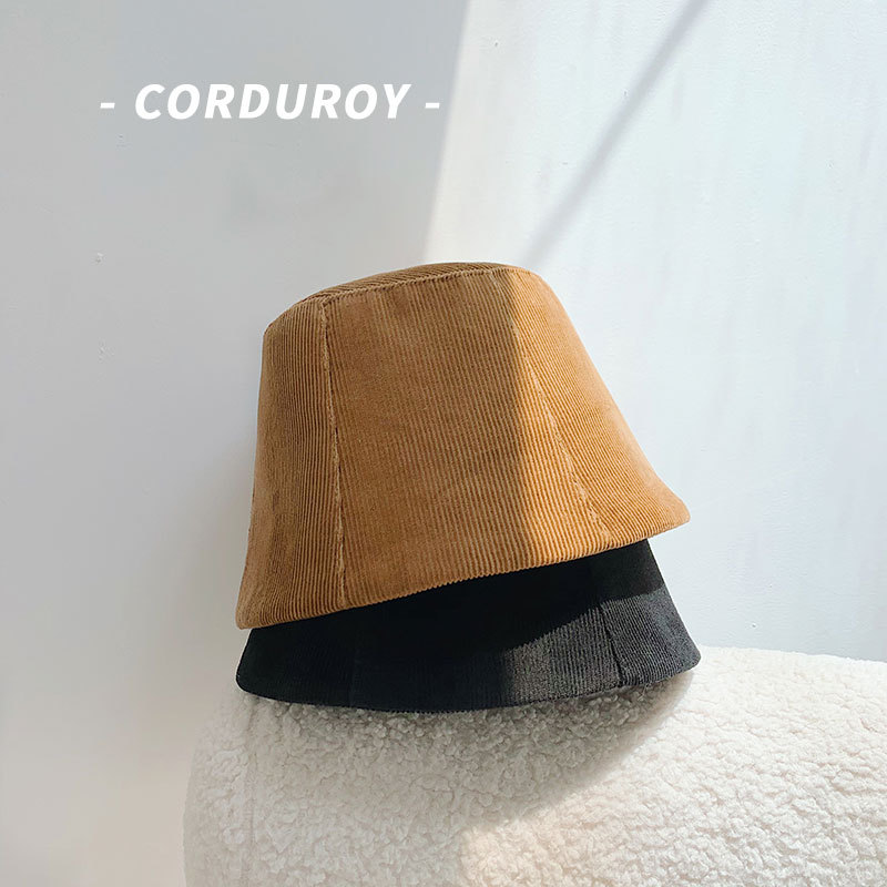 Hat Women's Autumn and Winter Corduroy Bucket Hat 2020 Autumn New Fisherman, White
Hat Women's Autumn and Winter Corduroy Bucket Hat 2020 Autumn New Fisherman, White
