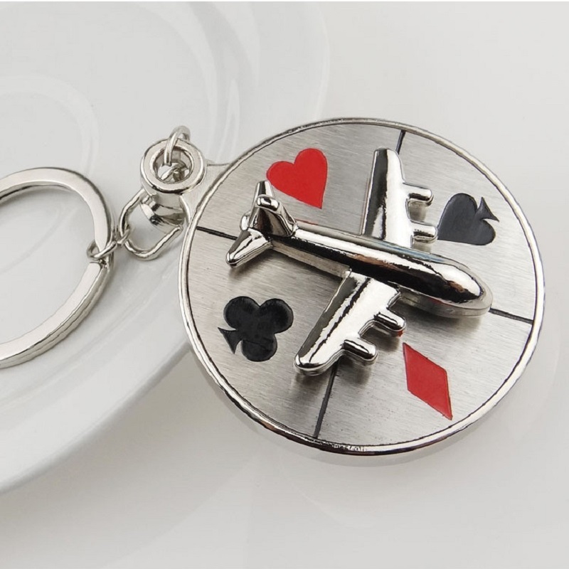 2020 New Poker Aircraft Airplane Turn Compass Keychain for Man Car keyrings Female Women's bags Pendants Accessories Men Jewelry 
2020 New Poker Aircraft Airplane Turn Compass Keychain for Man Car keyrings Female Women's bags Pendants Accessories Men Jewelry