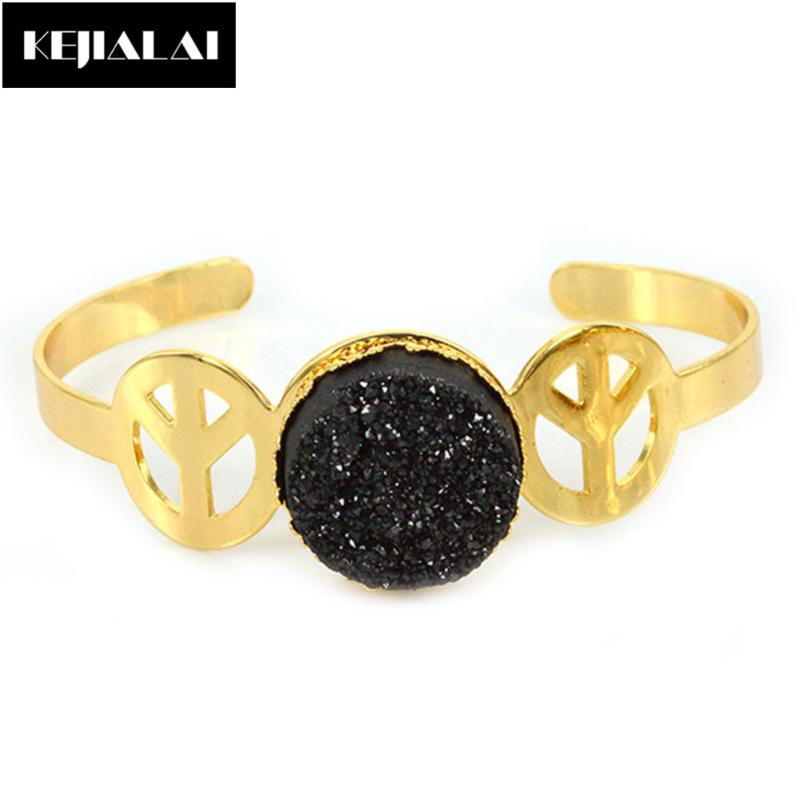Shiny Bangle with Natural Druzy Stone Tree Shape Colorful Quartz Fashion Women Jewelry Birthday Gift
Shiny Bangle with Natural Druzy Stone Tree Shape Colorful Quartz Fashion Women Jewelry Birthday Gift