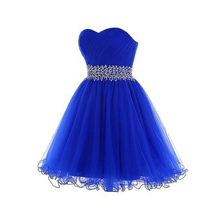 Sleveless Royal Blue Homecoming Dresses for Hoco Party
