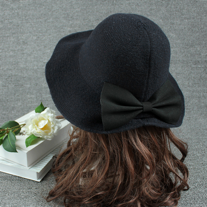 Wide Brim Women Wool Hat New Autumn Winter Hat for Women Korea Style Ladies Knitted High Quality Black Bow Bucket, Dark grey
Wide Brim Women Wool Hat New Autumn Winter Hat for Women Korea Style Ladies Knitted High Quality Black Bow Bucket, Dark grey
