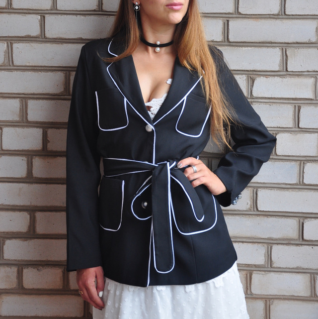 Jassion&Rainy New Slim Jacket All Match Korean long belt Elegant Office Lady Suit top pocket stylish women outwear, Black suit jacket
Jassion&Rainy New Slim Jacket All Match Korean long belt Elegant Office Lady Suit top pocket stylish women outwear, Black suit jacket
