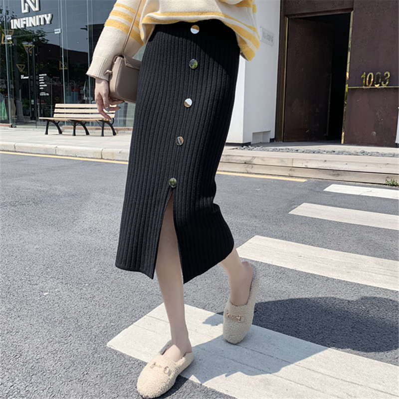 Autumn Skirts Womens Plus Size Pleated Knit Skirt Female Sweet Single-breasted Split Long Skirt Thick Winter 4xl, Black 8096
Autumn Skirts Womens Plus Size Pleated Knit Skirt Female Sweet Single-breasted Split Long Skirt Thick Winter 4xl, Black 8096