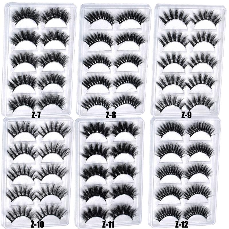 5 Pairs 3D Mink Hair False Eyelashes Fluffy Eyelashes Thick Natural Long Eye Lashes Handamde Beauty Extensions Makeup Tools
5 Pairs 3D Mink Hair False Eyelashes Fluffy Eyelashes Thick Natural Long Eye Lashes Handamde Beauty Extensions Makeup Tools