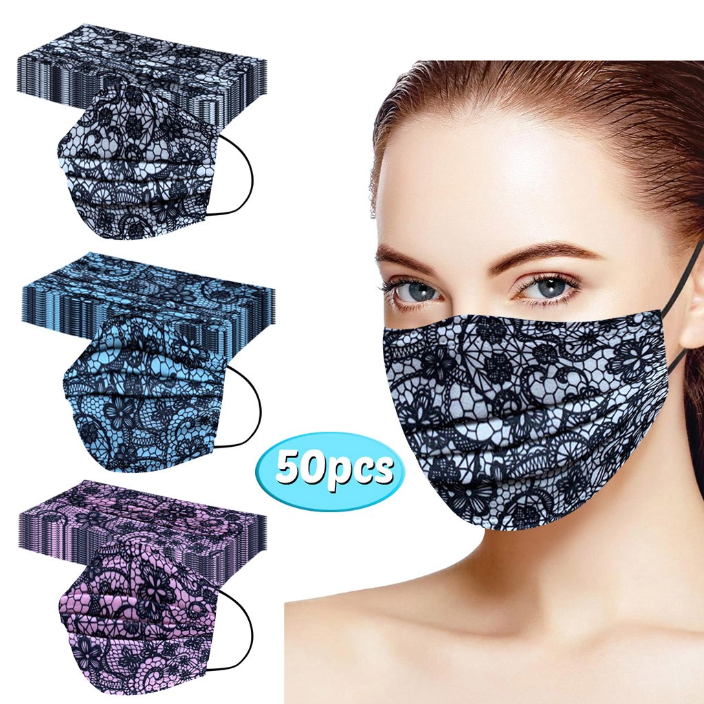 50pcs Designer Lace Disposable Face Masks Adult Masks Print Masks Summer Mascarilla De Encaje Mascara Boca Protection Face Cover Color
50pcs Designer Lace Disposable Face Masks Adult Masks Print Masks Summer Mascarilla De Encaje Mascara Boca Protection Face Cover Color
