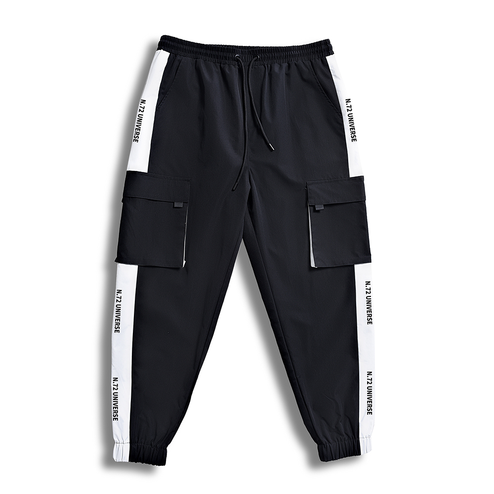 7XL 6XL XXXXL Man New Hip Hop Harajuku Joggers Streetwear Mens Pockets Harem Pants Male Summer Ankle-length Pants Oversize 200925