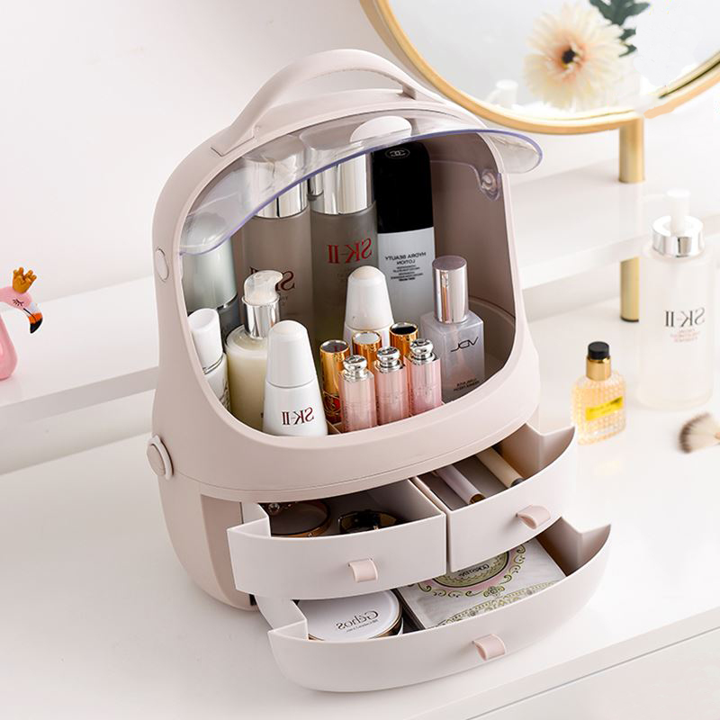 New-Fashion Acrylic Cosmetic Case Women Travel Toiletry Makeup Bag Home Decor Organizer Storage Box