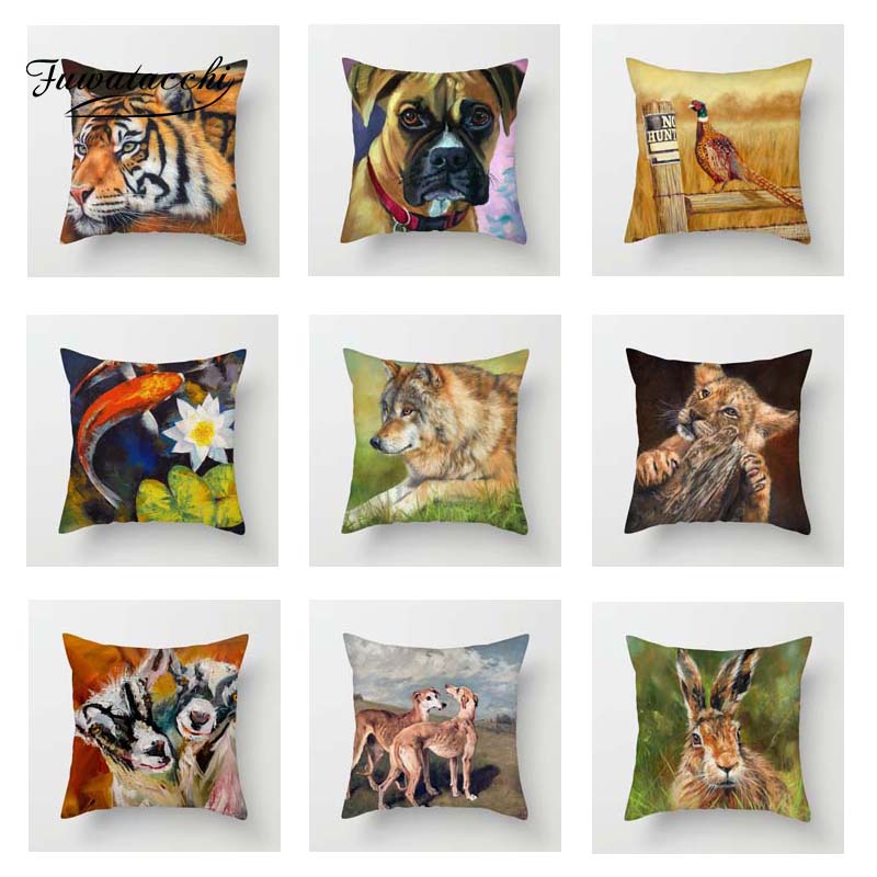 Fuwatacchi Oil Painting Animals Cushion Cover Tiger Wolf Cover for Sofa Car Decorative Pillowcases Square 2020, Pc06874
Fuwatacchi Oil Painting Animals Cushion Cover Tiger Wolf Cover for Sofa Car Decorative Pillowcases Square 2020, Pc06874