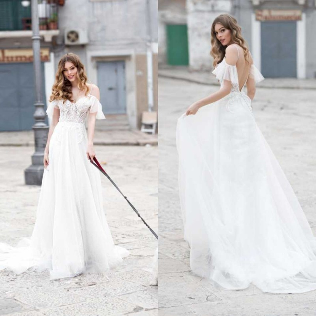 Naviblue 2021 Wedding Dresses Off Shoulder Lace Appliques Bridal Gowns Custom Made Sexy Open Back Sweep Train A-Line Wedding Dress, White
Naviblue 2021 Wedding Dresses Off Shoulder Lace Appliques Bridal Gowns Custom Made Sexy Open Back Sweep Train A-Line Wedding Dress, White